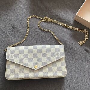 Checkered Designer Crossbody Bag